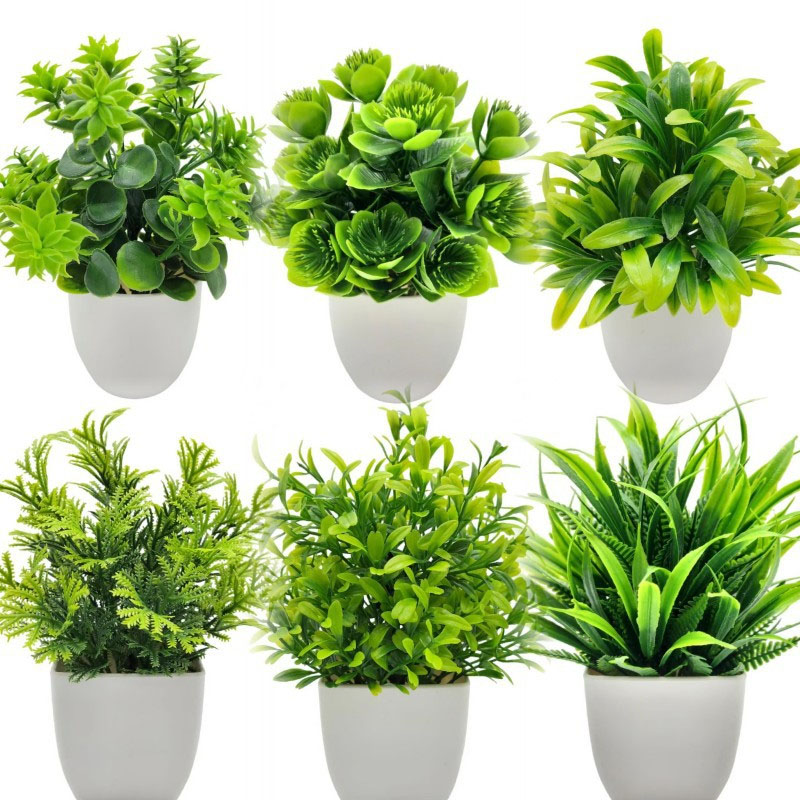 Bonsai Garden Kit - Yapay Bonsai Yeşil Sahte Bitki Saksı