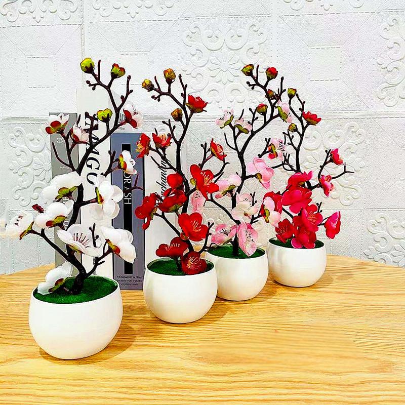 Bonsai Garden Kit - Simülasyon Erik Çiçek Saksısı Bitki Yapay