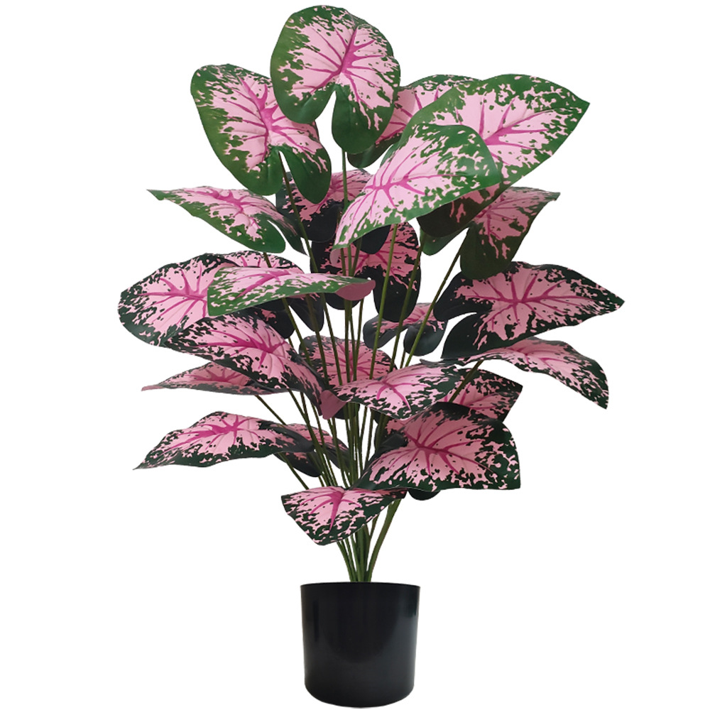 Bonsai Garden Kit - Pembe Yaprak Saksı Bitkileri Sahte Yapay