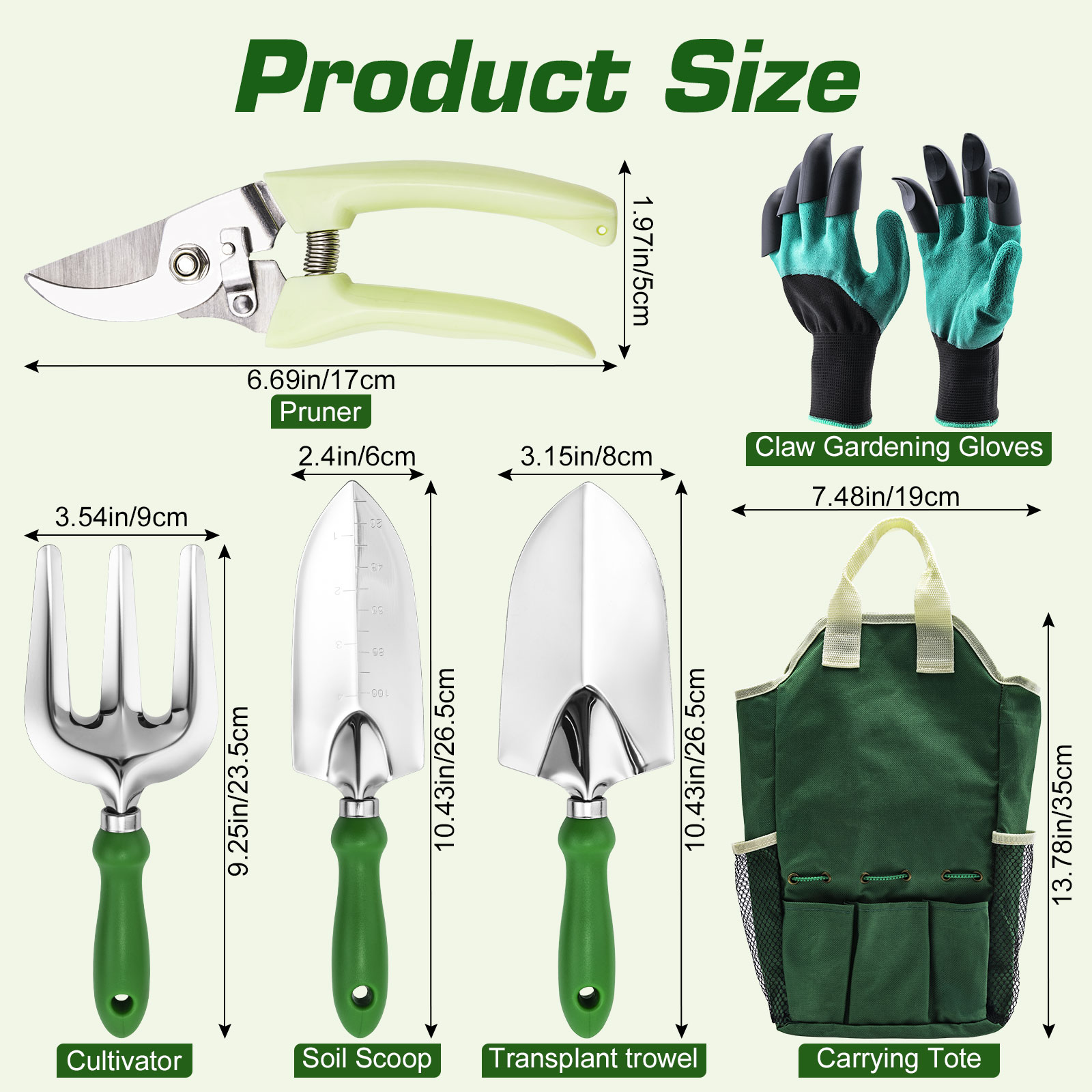 Goture Bahçe Aletleri Seti, Ba - Soil Scoop Tool incelemesi ve fiyatı