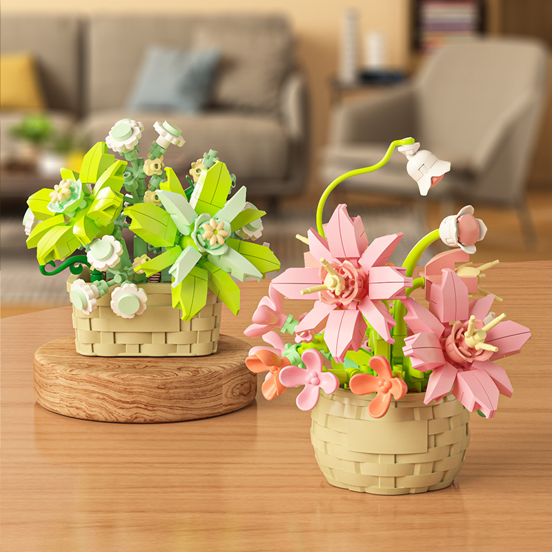 DIY MOC Saksı Gül Ayçiçeği Bit - Bonsai Garden Experts incelemesi ve fiyatı
