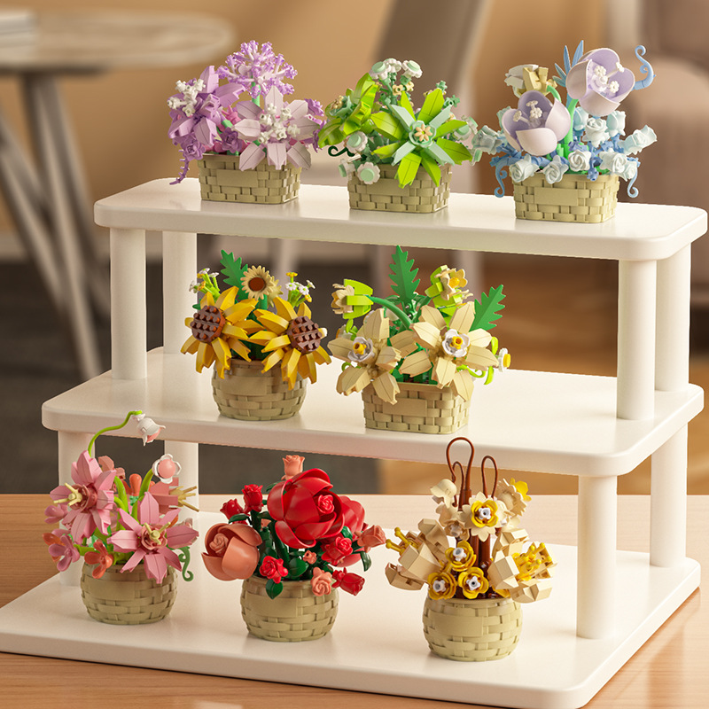 DIY MOC Saksı Gül Ayçiçeği Bit - Bonsai Garden Experts incelemesi ve fiyatı