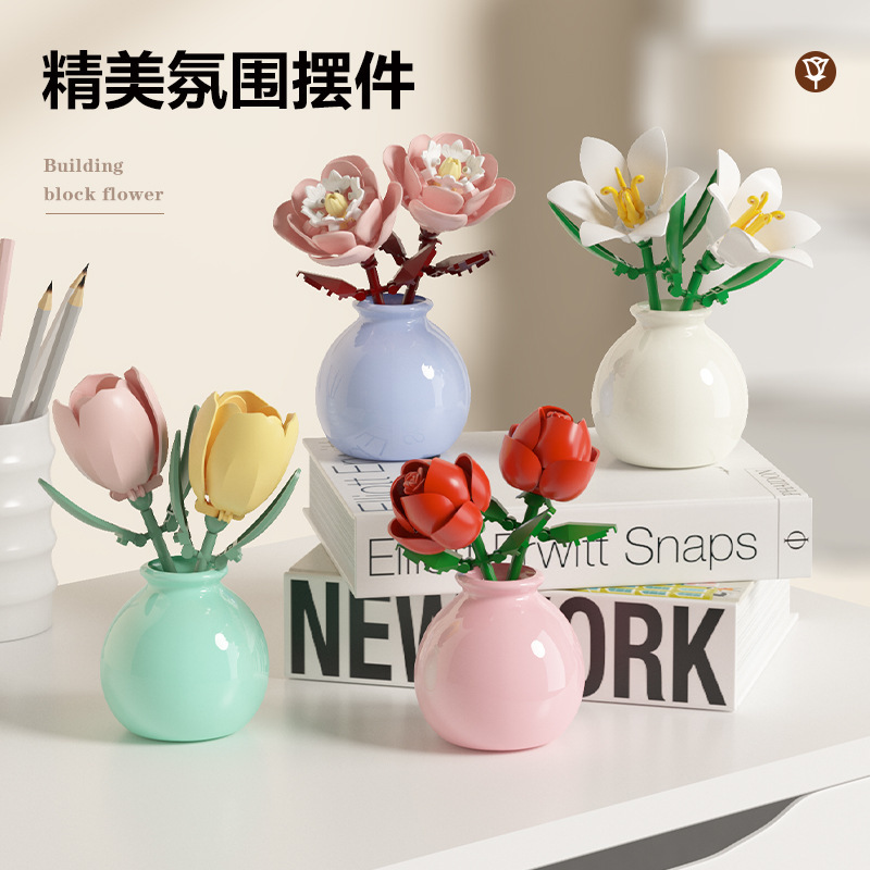 DIY MOC Çiçek Buketi Gül Ayçiç - Bonsai Garden Experts incelemesi ve fiyatı